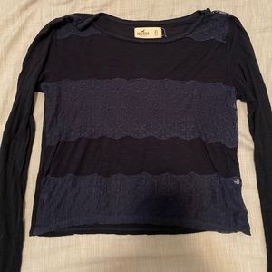 Hollister long sleeve crop